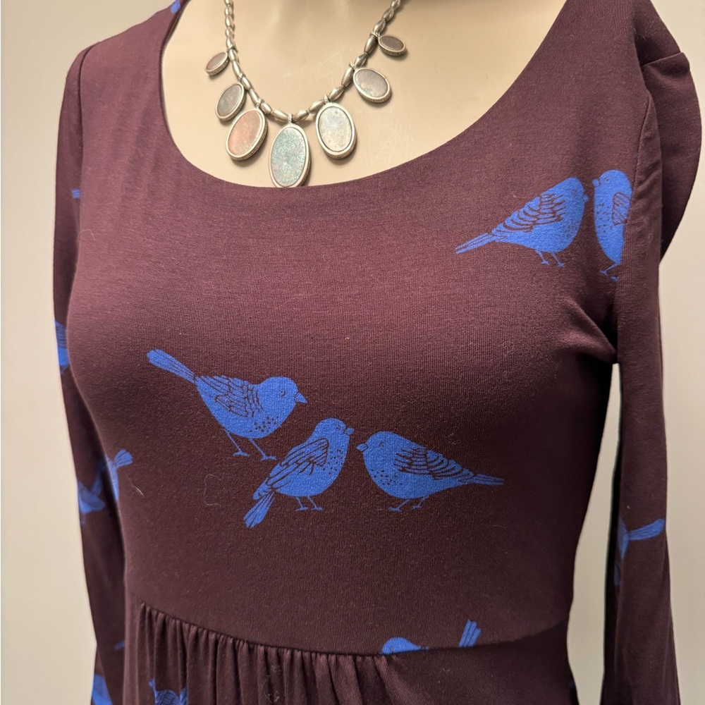 Boden Bluebirds Jersey Cotten Dress